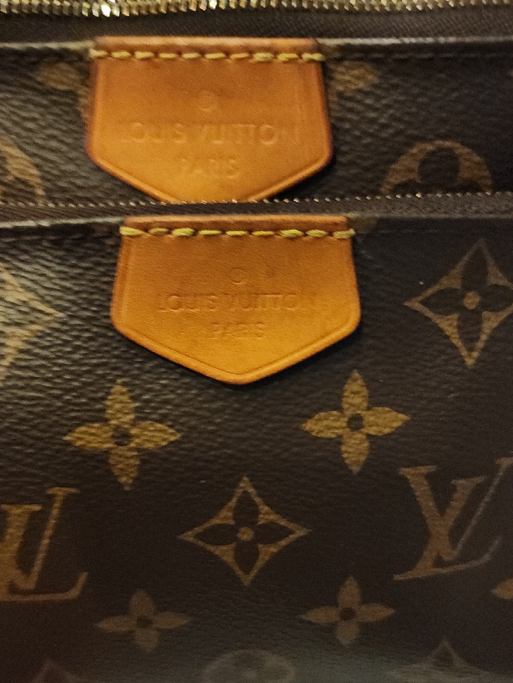 LV Louis Vuitton Multi Pochette Accessoires Khaki Monogram M44813 MSRP $2890 - Picture 13 of 16